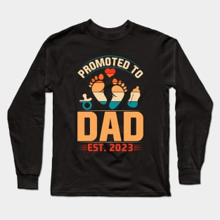 Promoted to Dad Est 2023 Long Sleeve T-Shirt